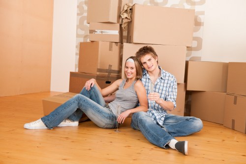 Man and van loading furniture for a local Coneyhall move