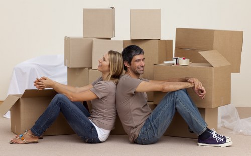 Commercial removals van support for a local Coneyhall business move