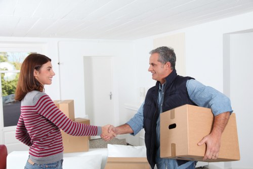 House movers assisting with a local home relocation in Coneyhall