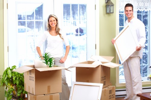 Household furniture being loaded for a Coneyhall relocation
